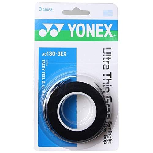 YONEX Ultra Thin Grap (3 Wraps) (AC130-3EX)-Black