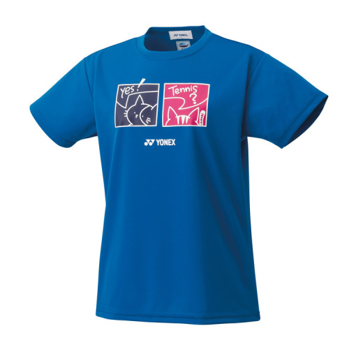 Yonex Women's Dry T-shirt. 16663Y Blast  Blue Color Made in Japan