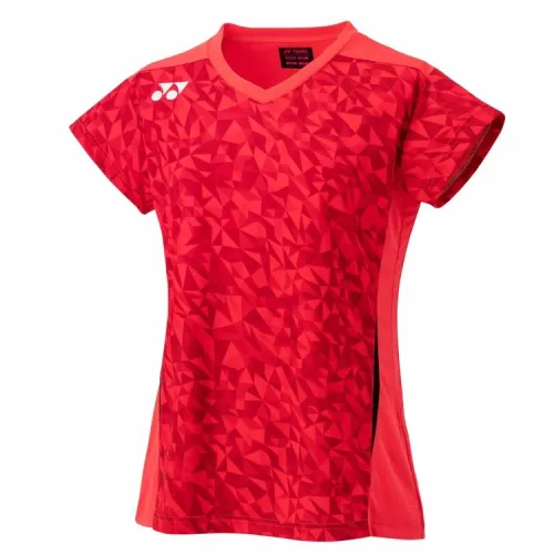 YONEX Japan National Team Womens Crew Neck Shirt 20750 EX Shine Red