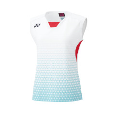 YONEX 2024 Womens Sleeveless Top Japan National Team 20825YX-White Color Delivery Free