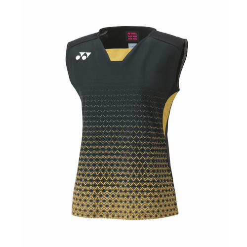 YONEX 2024 Womens Sleeveless Top Japan National Team 20825YX-Black Gold Color Delivery Free