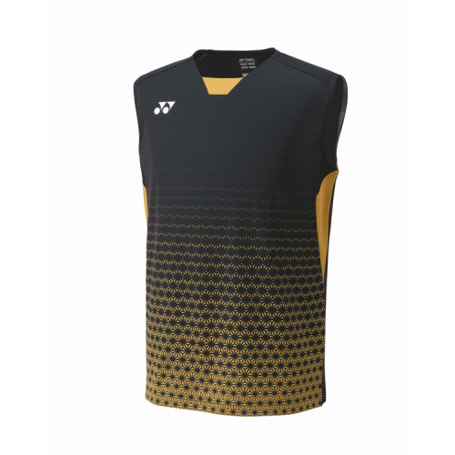 Yonex 2024 Mens Sleeveless Top Japan National Team 10616YX-Black Gold Color Delivery Free