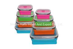Set of 4 Small and Large Collapsible Meal Prep Container