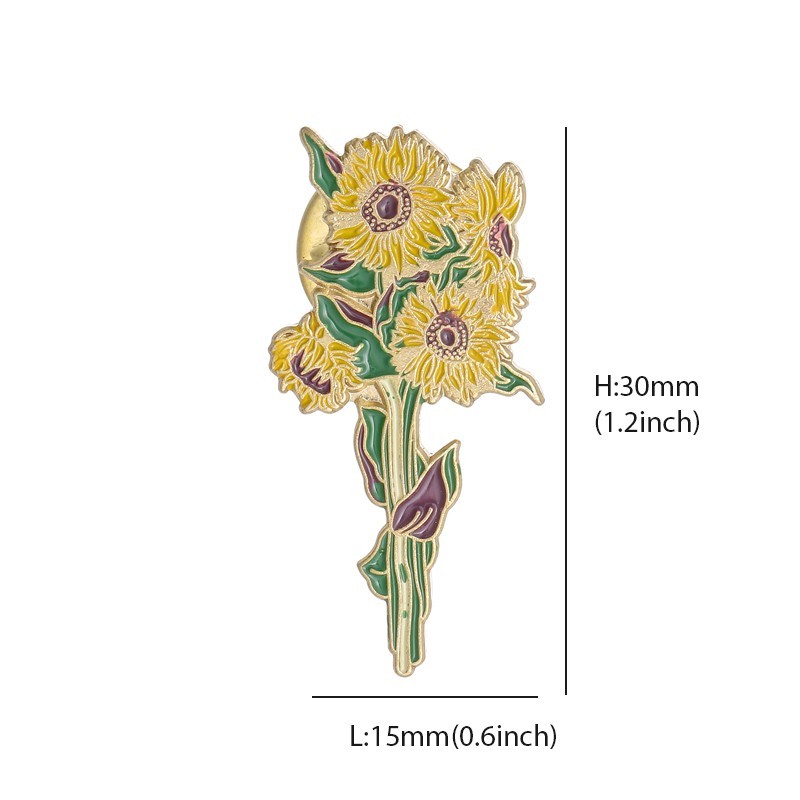 Sunflower Pins Enamel Pins Brooch Wholesale