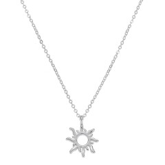Silver Plated Sunlight Pendant Necklace Cheap Wholesale Jewelry