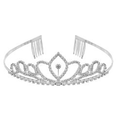 Small Girl Tiara Crown Rhinestone Headband Headpiece-LH0172