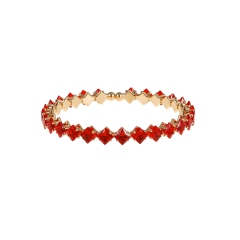Square Cubic Zirconia Bangle Bracelet for Bridesmaid