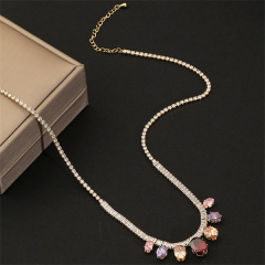 Stunning Crystal Zircon Necklace - New Design Support Stone Customization