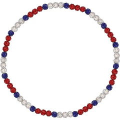 Hip Hop Colorful Rhinestone Bead Necklace Vibrant Baseball Ice Collection Sports Fans Necklace-custom ball color