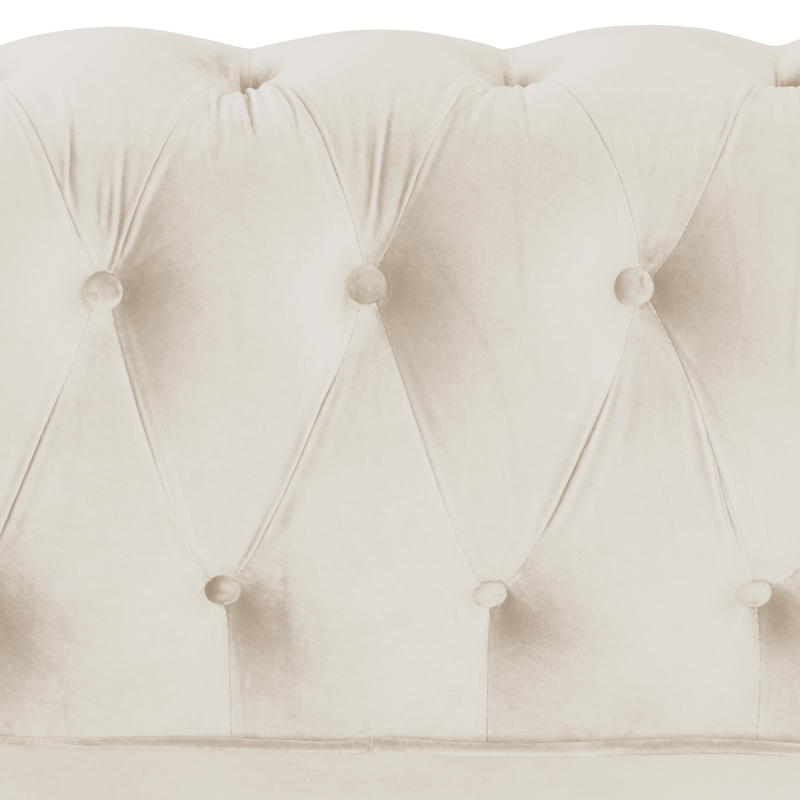 Chesterfield Furniture Sets 3 Pieces Velvet - Beige