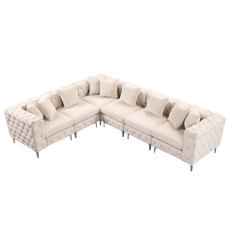 Modular Sectional Sofa L Shape Sofa with Reversible Chaise
