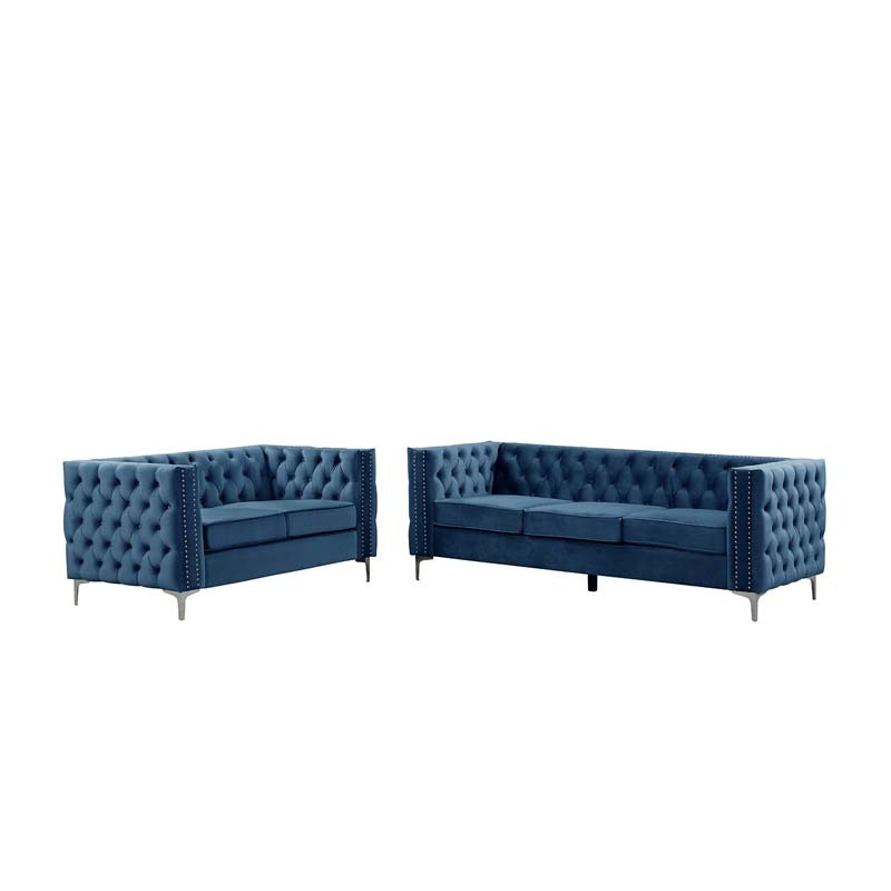 Couches for Living Room 3 Pieces Velvet