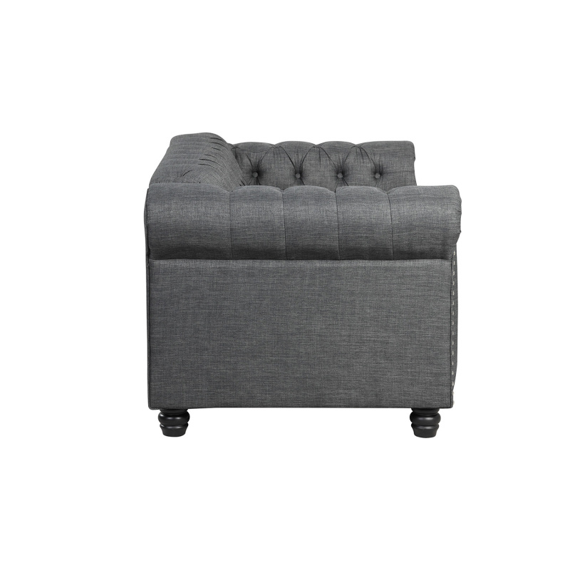 Chesterfield Furniture Sets 3 Pieces - Grey