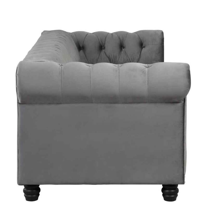 Chesterfield Furniture Sets 2 pieces - Velvet Grey