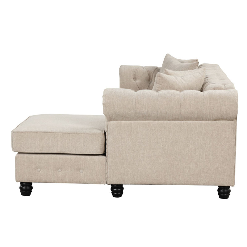 Linen Sectional sofa in Beige