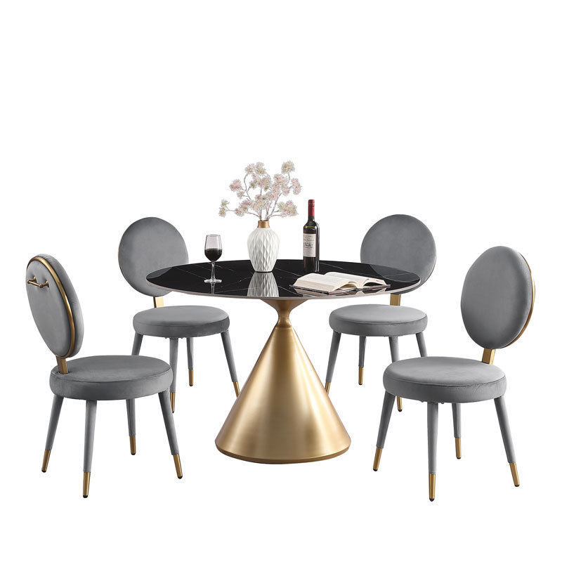 Morden Fort 5 Piece Modern Luxury Dining Table Set