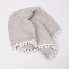 4 Layrers 100% Cotton Baby Muslin Swaddle Blanket