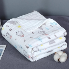 6 Layers 100% Cotton Baby Muslin Swaddle Blanket