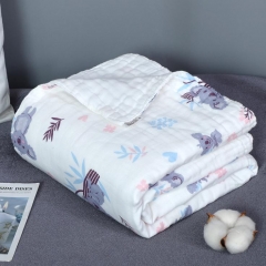 6 Layers 100% Cotton Baby Muslin Swaddle Blanket