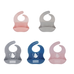 Silicone Baby Bib With Food Pocket