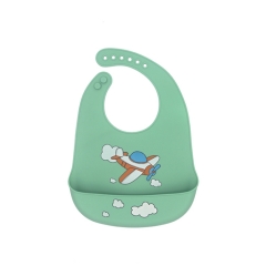 Silicone Baby Bib With Food Pocket