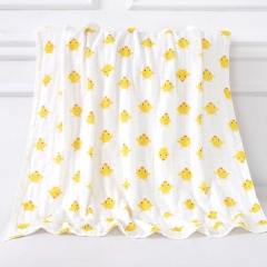 6 Layers 100% Cotton Baby Muslin Swaddle Blanket