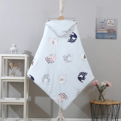 Newborn Cartoon Wraps Baby Cotton Blanket