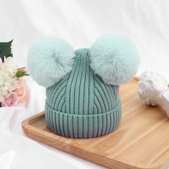 Baby Knitted Hat With Pom Pom