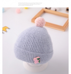 Baby Knitted Hat With Pom Pom