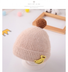 Baby Knitted Hat With Pom Pom