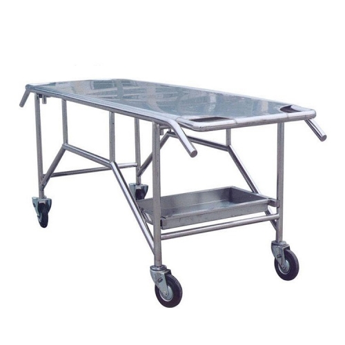 Mobile 304 stainless steel corpse transport trolley YSTSC-2A