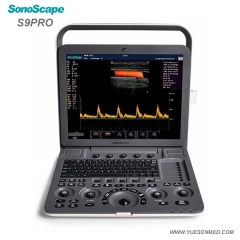 Exploración de la máquina de ultrasonido con carro Sonoscape P40 con sistema doppler color