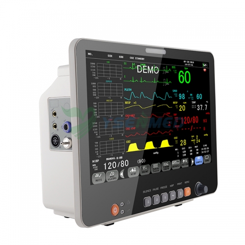 YSENMED YSPM-15B Monitor de paciente multiparamétrico médico con pantalla de 15 pulgadas