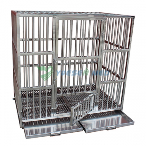 YSVET1200 Ysenmed 304 Stainless Steel Vet cage Dog Cat Small Animal Breeding Cage Pets Kennel Clinic Veterinary Cages