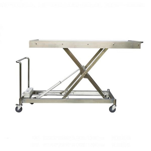 Stainless steel single-layer lifting trolley (electric lifting)(movable tray)