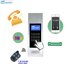 4G/3G/GSM door intercom (512 Residents) for building doorphone access control