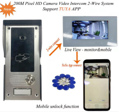 Video Door phone with 200W Pixel HD Camera Support TuYa App Connection