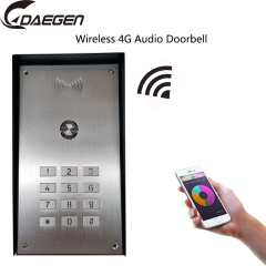 Wireless 4G Doorbell with Keypad panel unlock by smart phone