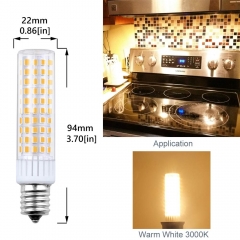 Dimmable LED E17 Intermediate Appliance Light Bulb, 8.5W - 100W Halogen Bulb Equivalent(3pieces/pack)