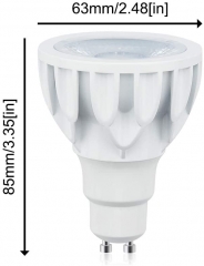 Bonlux GU10 COB LED Bulb Warm White 3000K, 100W GU10 Halogen Replacement, 12W PAR20 GU10 24° Spotlight for Track Light, Recessed Ceiling Lamp 1200LM(Non-Dimmable,2-Pack)