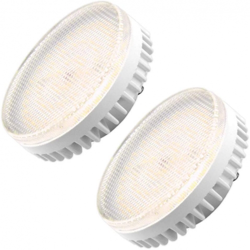 Bonlux GX53 9W LED Bulb, GX53 9W Cool White 6000K, 9W CFL GX53 Under Cabinet Bulbs, Under Cupboard Lights, Replace 100W GX53 Halogen 18W CFL Bulbs,1000 Lumen Non-Dimmable (4-Pack)