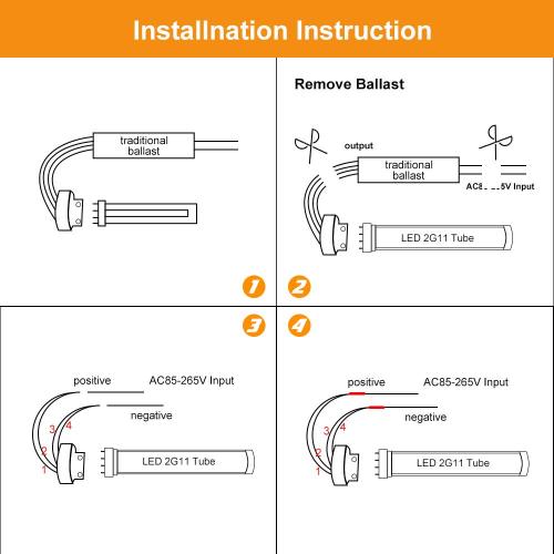 12W 2G11 4-pin LED PLC Lamp