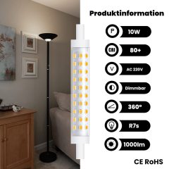 10W Dimmable R7s LED Light Bulb