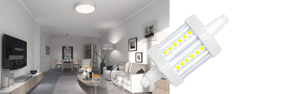 6W R7S Non-dimmable LED Light Bulb