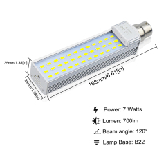 13W B22 LED PLC Lamp