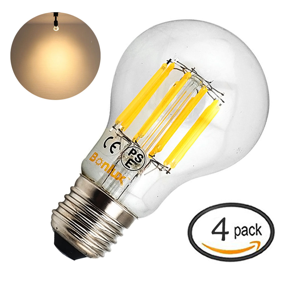 6W A60 E26/E27 LED Vintage Light Bulbs