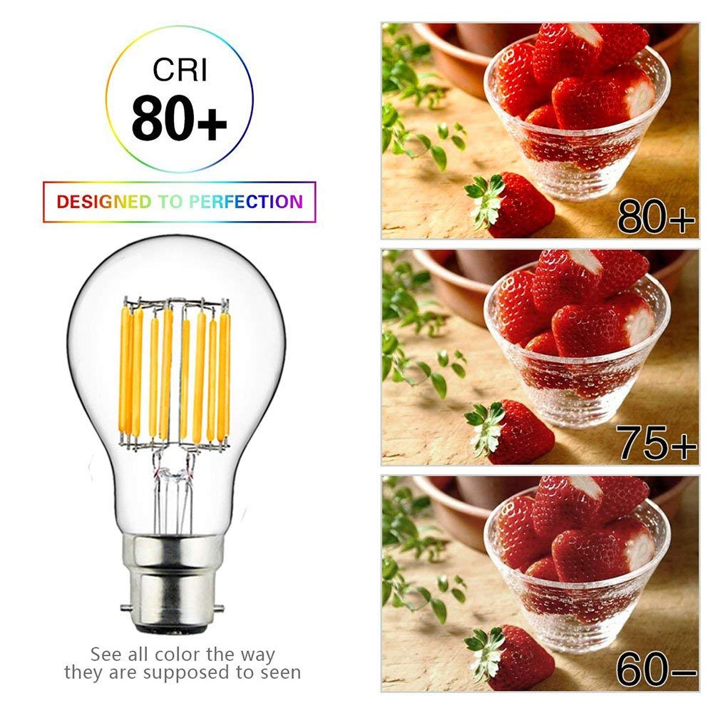 10W A60 B22 LED Vintage Light Bulbs