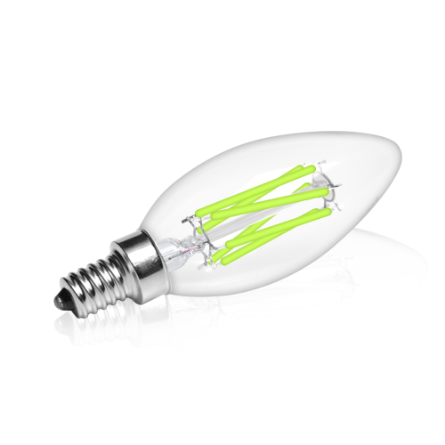 6W C35 E12 LED Green Vintage Light Bulb