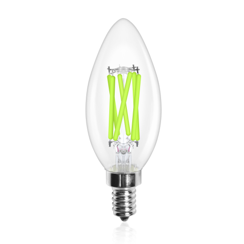 6W C35 E12 LED Green Vintage Light Bulb