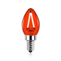 2W C7 E12 LED Red Vintage Light Bulb